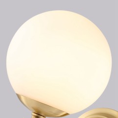 Modern Glass Ball Copper Bedroom Bedsides Wall Lights American Simple Copper Stair Case Corridor Wall Lamp