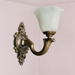 American Copper Bedroom Bedside Wall Light European Garden Corridor Glass Wall Lamps Villa Balcony Bathroom Wall Sconces