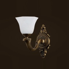 American Copper Bedroom Bedside Wall Light European Garden Corridor Glass Wall Lamps Villa Balcony Bathroom Wall Sconces