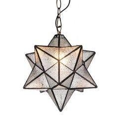 Tiffany Glass Star Pendant Lamp Kids Room Pendant Lights Restaurant Bar Pendant Lamp Balcony Pendant Lamp