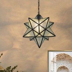 Tiffany Glass Star Pendant Lamp Kids Room Pendant Lights Restaurant Bar Pendant Lamp Balcony Pendant Lamp