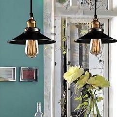 Retro Industrial Pendant Light, Perfect for Dining and Living Rooms, E27 Light Source, Max 4W