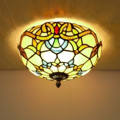 Tiffany-style Stained Glass Pendant Light, E27 Light Source, Perfect for Dining and Living Rooms