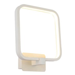 Modern LED Bedroom Wall Light Square White Aluminum Frame Mirror Front Wall Sconce Stair Corridor Bathroom Wall Light