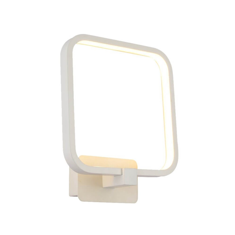 Modern LED Bedroom Wall Light Square White Aluminum Frame Mirror Front Wall Sconce Stair Corridor Bathroom Wall Light