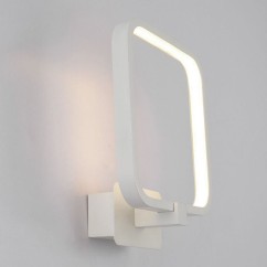 Modern LED Bedroom Wall Light Square White Aluminum Frame Mirror Front Wall Sconce Stair Corridor Bathroom Wall Light