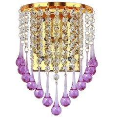 Creative Crystal Water-Drop Wall Lights Bedroom Bedsides Corridor Luxury Wall Sconce KTV Club European Living Room Wall Lighting