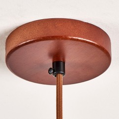 Modern Minimalist Pendant Light, Made of Natural Plaster and Wood, Ideal for Living Room and Bedroom