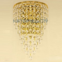 Golden TV Background Crystal Egg Hanging Wall Lights Bedroom Bedsides Corridor Luxury Wall Sconce European Living Room Wall lamp