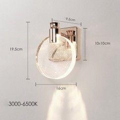 Modern LED Bubble Crystal Bathroom Wall Lamp Mirror Front Wall Light Washroom perfume bottle crystal Lampshade wall Sconces