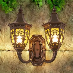 Outdoor Porch Wall Lights European Water-Proof Garden Villa Gate Wall Sconces Indoor Corridor Hallway Balcony Wall Lighting