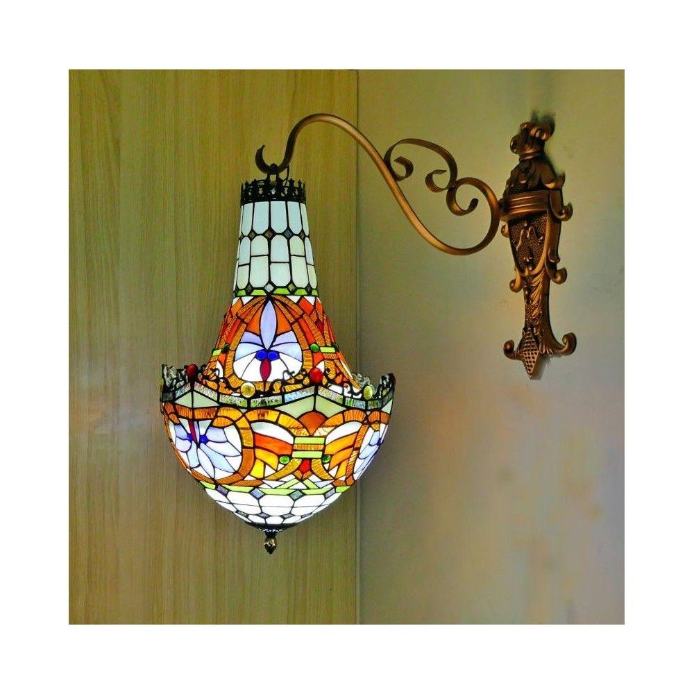 Tiffany Colorful Club Bar Counter Wall Lamp Cafe House Villa Corridor Wall Light Stair Case American Wall Lighting 2