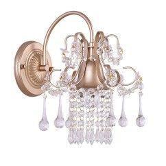 Corridor Crystal Wall Lamp Pastoral French Bedroom Wall Lighting American Village Balcony Living Room Wall Sconces