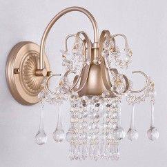 Corridor Crystal Wall Lamp Pastoral French Bedroom Wall Lighting American Village Balcony Living Room Wall Sconces