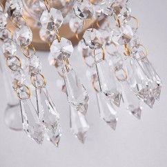 Corridor Crystal Wall Lamp Pastoral French Bedroom Wall Lighting American Village Balcony Living Room Wall Sconces