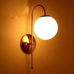 Post Modern Contracted Corridor Wall Lights Bedroom Wall Lamp White Glass Bedsides wall lights Mirror Wall Lighting Fixtures