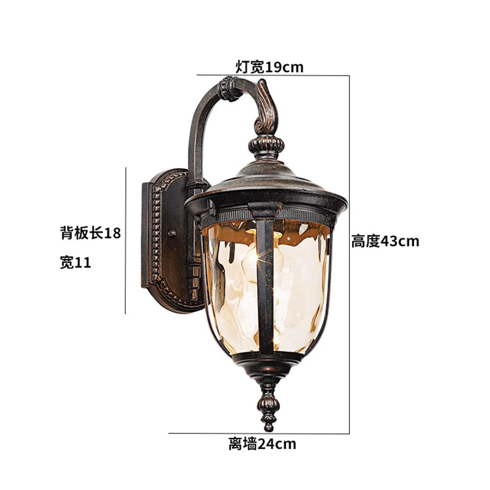 Outdoor Porch Wall Lights European Design Water-Proof Garden Villa Gate Wall Sconces Indoor Corridor Hallway Balcony Wall Lamp