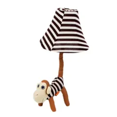 Fabric Animal Table Lamp Cartoon Style Monkey Cat Bedside Night Desk Light