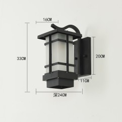 Outdoor Porch Wall Lights Simple Design Water-Proof Garden Wall Sconces Indoor Corridor Hallway Balcony Wall Lighting Fixtures