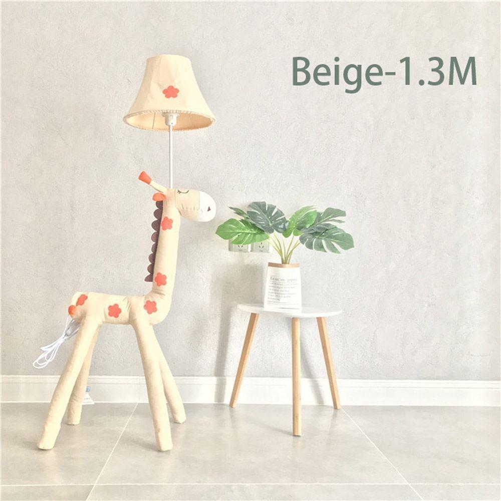 Cartoon Giraffe Kids Room Floor Lamps Cute Fabric Baby Room Children Bedroom Floor Light