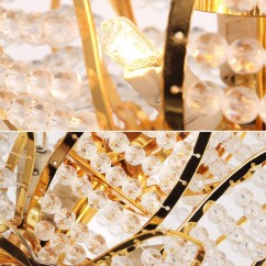 Modern Luxury Crystal Golden Lotus Corridor Pendant Lights Balcony Pendent Lamps European Hallway Pendant Lighting Fixtures