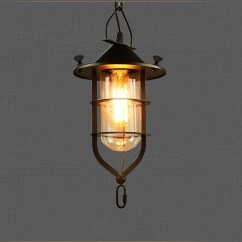 American Country Metal Dock Dining Room Pendant Lamp Restaurant Bar Counter Pendant Lights boatyard industrial Pendant Lights