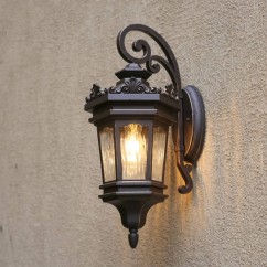 Luxury Outdoor Antirust Porch Wall Lights Villa Water-Proof Garden Wall Sconces Indoor Corridor Hallway Balcony Wall Lighting