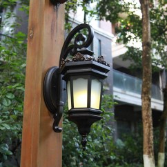 Luxury Outdoor Antirust Porch Wall Lights Villa Water-Proof Garden Wall Sconces Indoor Corridor Hallway Balcony Wall Lighting