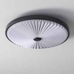 LED Pleated Design Round Bedroom Ceiling Lamp Modern Nordic Minimalist for Living Room Study Corridor Home Decor Fixtures