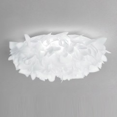 Cream Style Bedroom Ceiling Light Plastic Petal Nordic Girl Warm Romantic Room Living Room Lamps