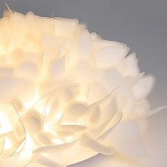 Cream Style Bedroom Ceiling Light Plastic Petal Nordic Girl Warm Romantic Room Living Room Lamps