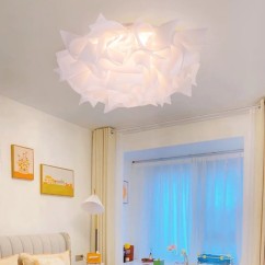 Bedroom Ceiling Lamp Simple Nordic Creative Petal Bedroom Chandelier Ins Net Red lamp Ceiling Lights