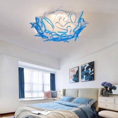 Bedroom Ceiling Lamp Simple Nordic Creative Petal Bedroom Chandelier Ins Net Red lamp Ceiling Lights