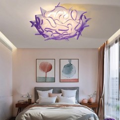 Bedroom Ceiling Lamp Simple Nordic Creative Petal Bedroom Chandelier Ins Net Red lamp Ceiling Lights