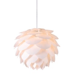 White Plastic Petal Bedroom Pendant light Pine cone Romantic Nordic Ins Girl's Dining room restaurant Hanging lights