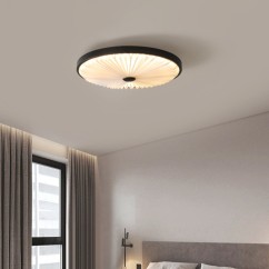 LED Pleated Design Round Bedroom Ceiling Lamp Modern Nordic Minimalist for Living Room Study Corridor Home Decor Fixtures