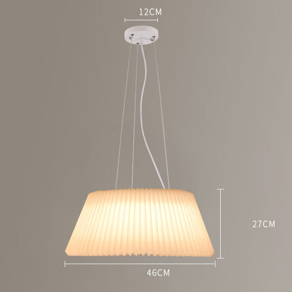 Plastic Pleated Pendant Lamp Fashion Bar Counter Chandelier Creative Restaurant Aisle Study Room Bedroom Hanging Light