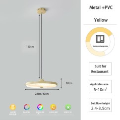 Modern LED Restaurant Round Pendant Light High Grade Pleated Bar Chandelier Table Bedroom Bedside Ceiling Pendant Lamp