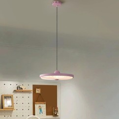 Modern LED Restaurant Round Pendant Light High Grade Pleated Bar Chandelier Table Bedroom Bedside Ceiling Pendant Lamp