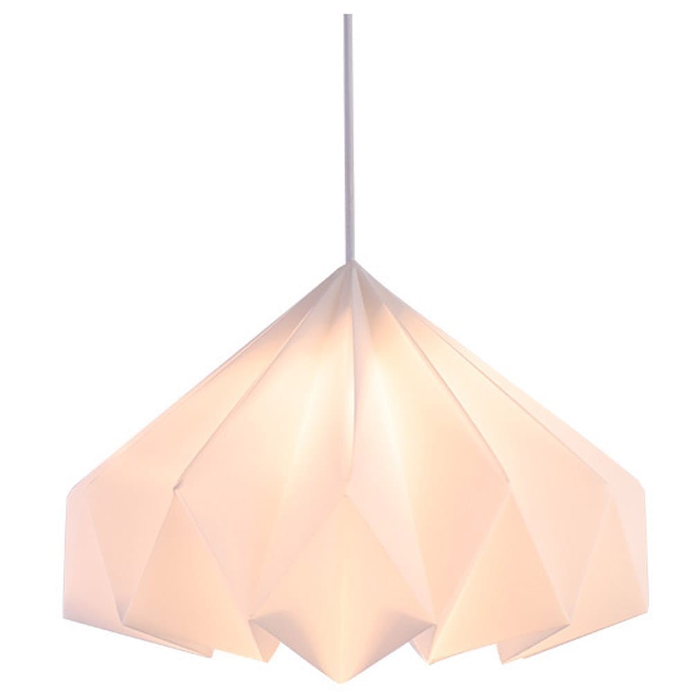 Nordic Acrylic Origami Lantern Foldable Hanging Pendant Lamp Living Room Chandelier Decor