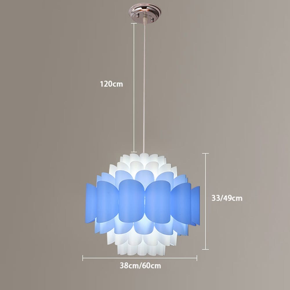 Lotus Dining Room Chandelier Modern DIY Plastic North European Restaurant Ceiling Pendant Lights