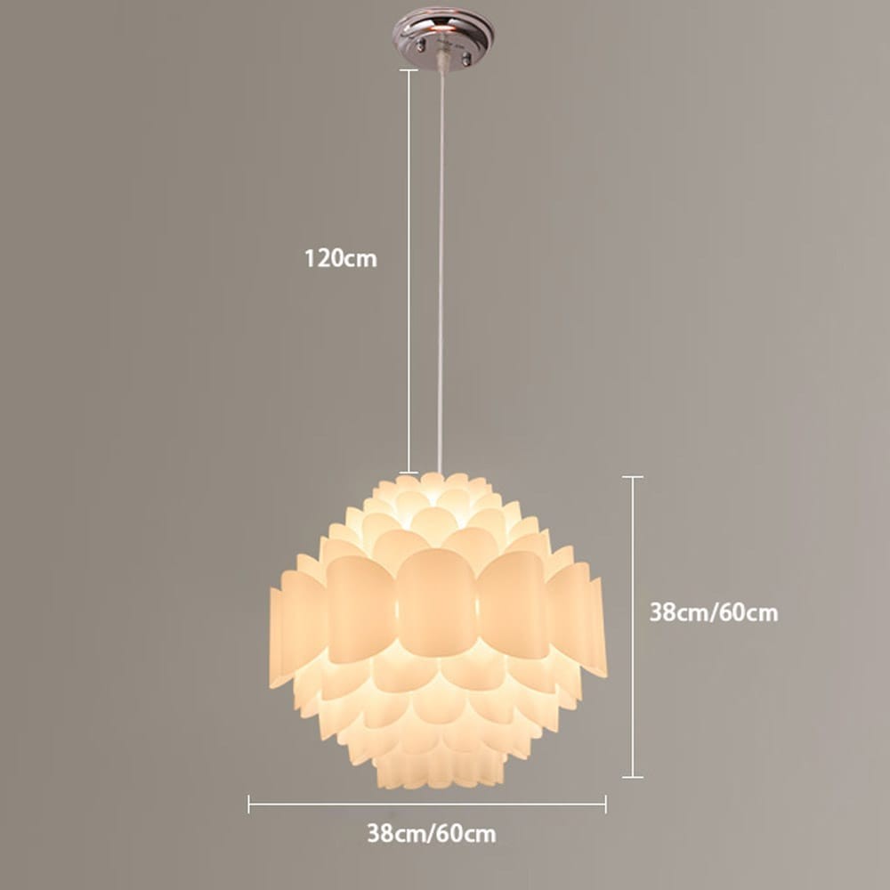 Lotus Dining Room Chandelier Modern DIY Plastic North European Restaurant Ceiling Pendant Lights