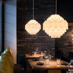 Lotus Dining Room Chandelier Modern DIY Plastic North European Restaurant Ceiling Pendant Lights