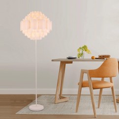 Plastic Floor Lamp White Nordic Minimalist Bedroom Bedside Living Room Home Decor Indoor Lighting Corner Standing Lamp