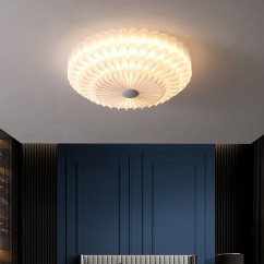 Nordic LED Bedroom Ceiling Lamp Personality Creative Modern Minimalist Living Room Round Cake Ceiling Light