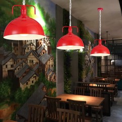 Vintage Painted Metal Dining Room Pendant Lamp Bar Counter Restaurant Hanging Light Balcony Hallway Ceiling Pendant Lamp