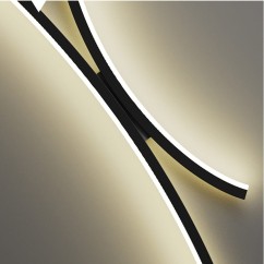 Modern Bent Strip Bedside Wall Lamp Bedroom Background Corridor Balcony Staircase Wall lighting Fixture