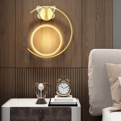 LED Modern Butterfly Bedside Wall Lamp Bedroom Background Corridor Balcony Staircase Wall lighting Fixture