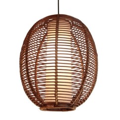 Rattan Restaurant Pendant Light Southeast Asia Corridor Coffeee House Hanging Lamp