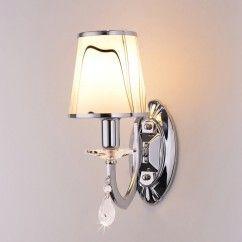 25 Modern Glass Bowling Bedroom Bedside Wall Lights Chrome Creative Mirror Front Corridor Wall Sconces oovov.com img 2